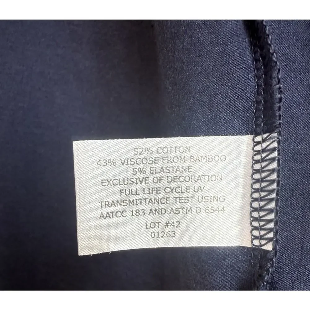 Coolibar UPF 50+ Sun Protection Cardigan Navy Blue Wrap Jacket Women's Medium - Picture 4 of 9